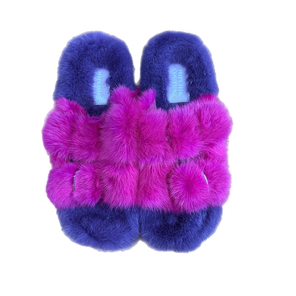 Mink Sandal Shoes - Purple Fuchsia Sample Sale
