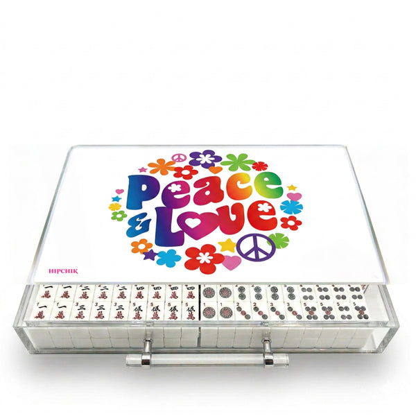 Mahjong Set Peace and Love  - Acrylic