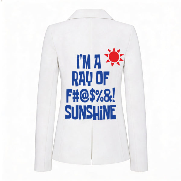 White Denim Blazer - Sunshine