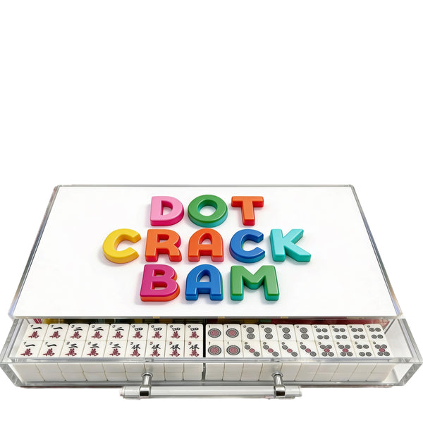 Dots Bams Cracks Acrylic Mahjong Case (Customizable)