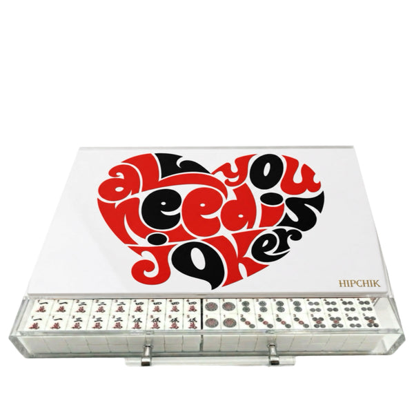 Mahjong Set All You Need Jokers Heart  - Acrylic