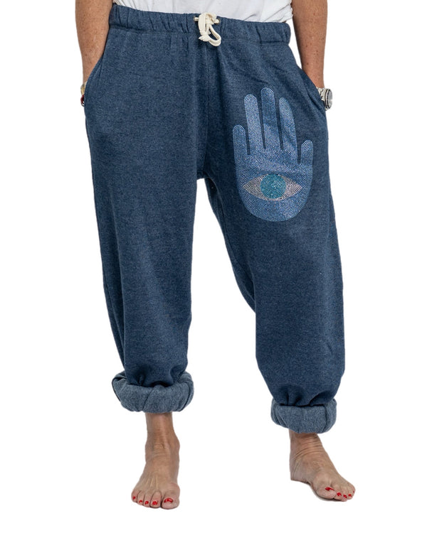 Hamsah  Crystal Boyfriend Relaxed Pants