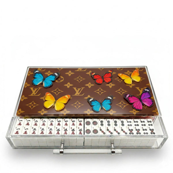 Mahjong Set Fleur Butterflies - Acrylic