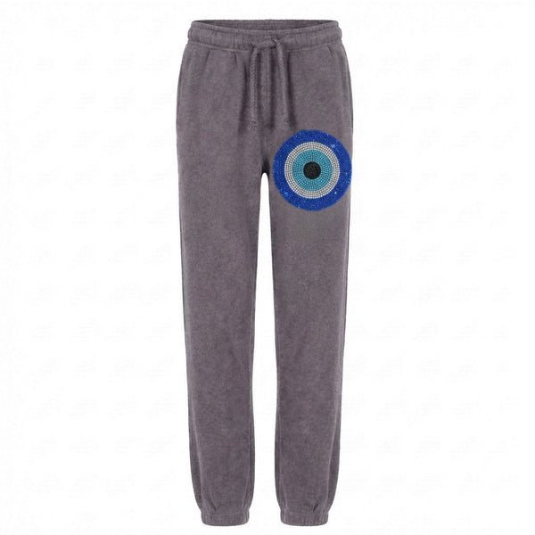Evil Eye Boyfriend Relaxed Gray Pants Sample Sale