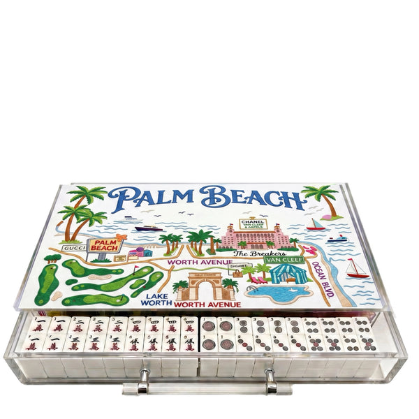 Palm Beach Acrylic Mahjong Case (Customizable)