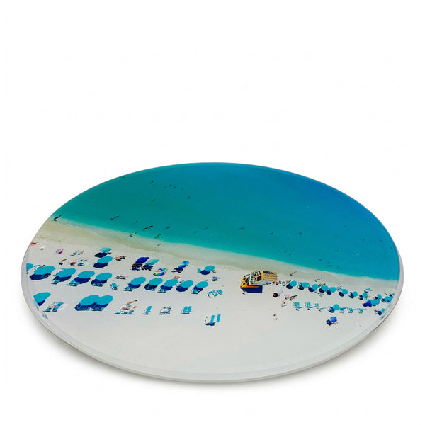 Acrylic Lazy Susan Beach