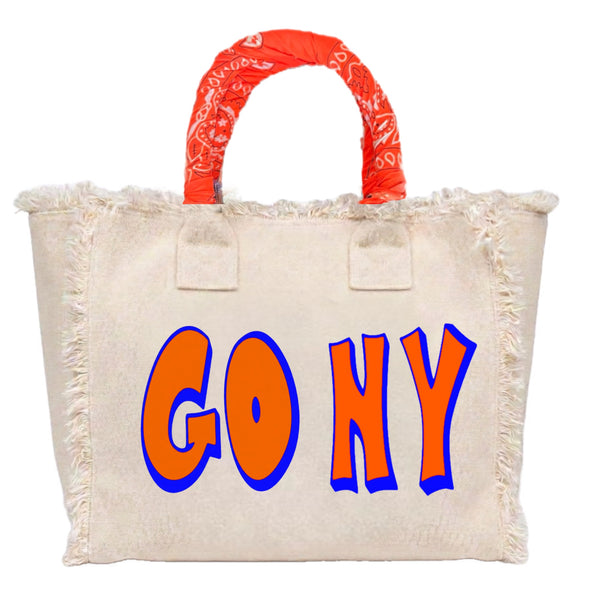 Go Ny Canvas Fringe Bag