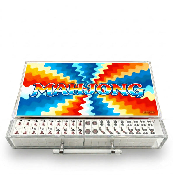 Mahjong Set Zig Zag  Flag  - Acrylic