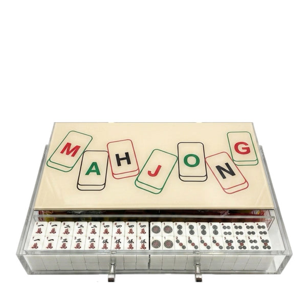 Mahjong Set Multi Letters - Acrylic