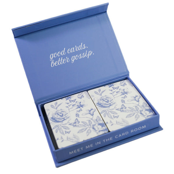 Canasta Cards Blue And White