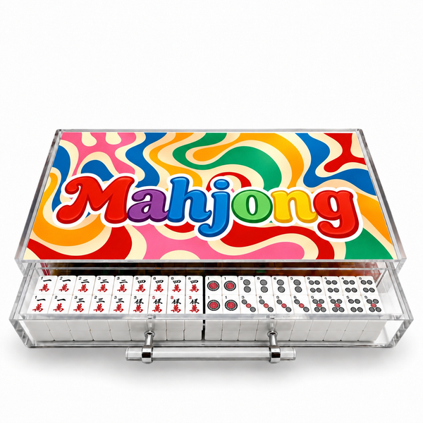 Groovy Acrylic Mahjong Case (Customizable)