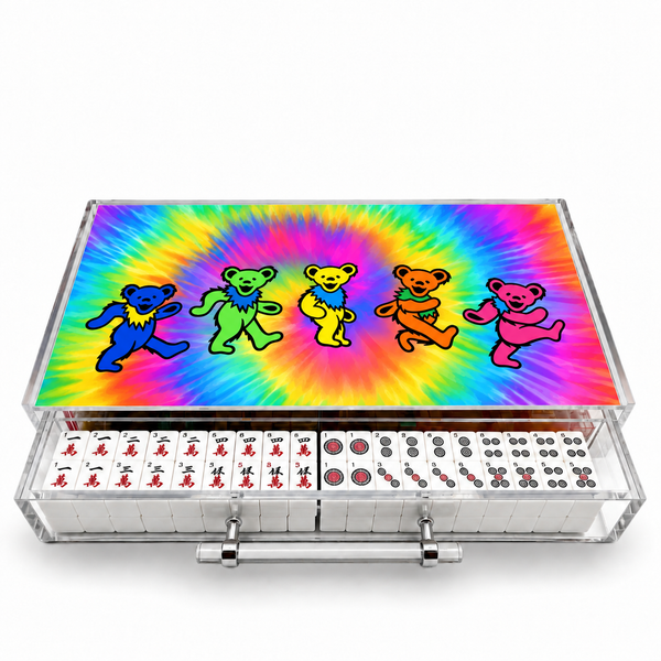 Grateful Bears Acrylic Mahjong Case