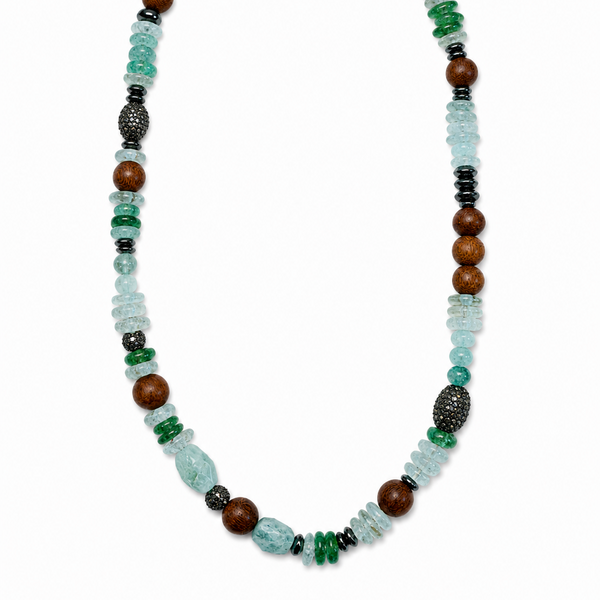 Hipchik Mixed Bead Convertible Wrap Necklace