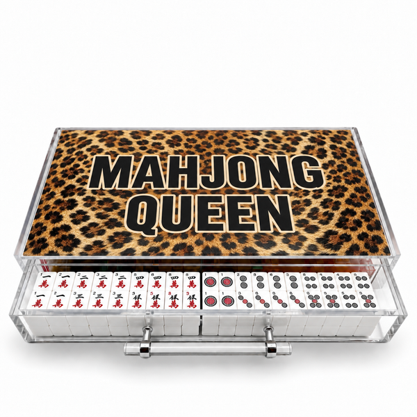 Mahjong Queen Set Animal Print - Acrylic