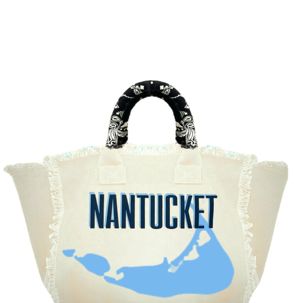 Nantucket Fringe Canvas Bag