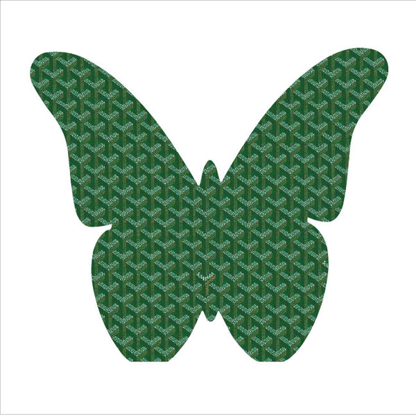 Green Pattern Butterfly Block