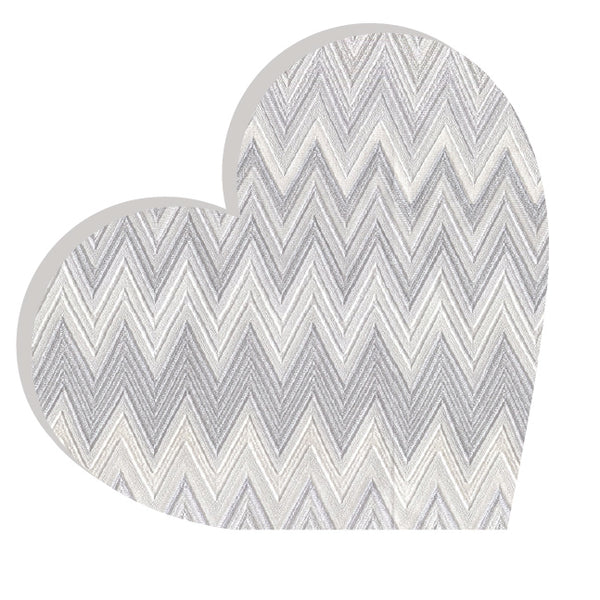 Grey Zig Zag Heart Block