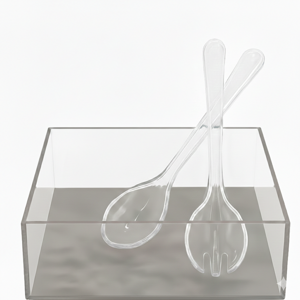 Acrylic Square Salad Bowl