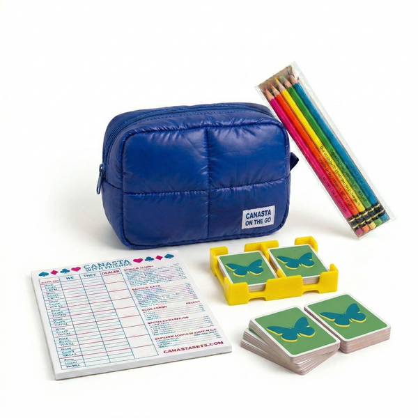 Canasta On The Go Travel Set - Blue