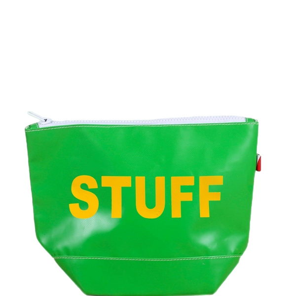 Water Resistant Zipper Pouch Green