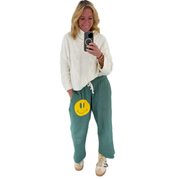 Smile Boyfriend Pants Green SAMPLE SALE