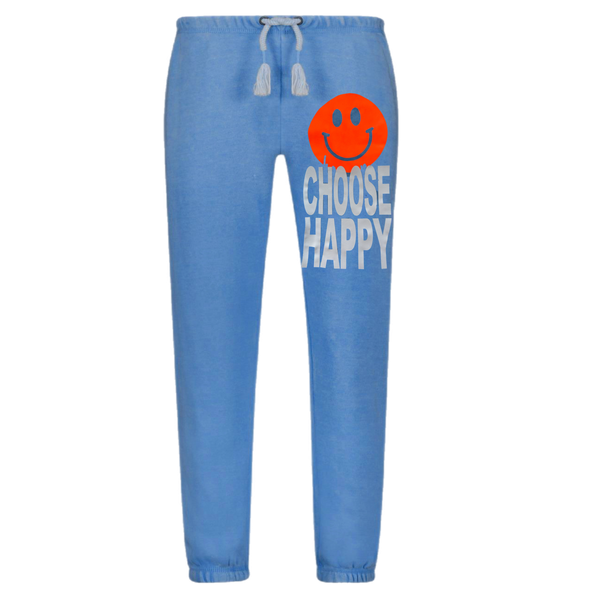 Good Vibes Hand Sweatpants Capri Blue