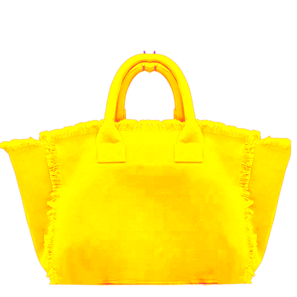 Beach Please Fringe Canvas Bag