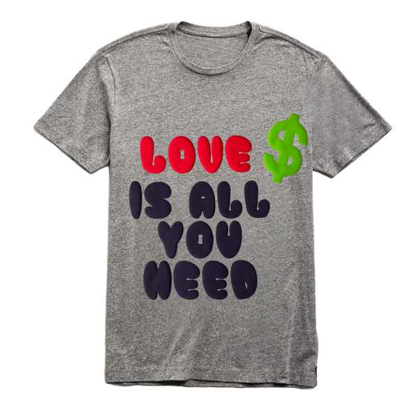 Love is All  Grey Tee SAMPLE SALE