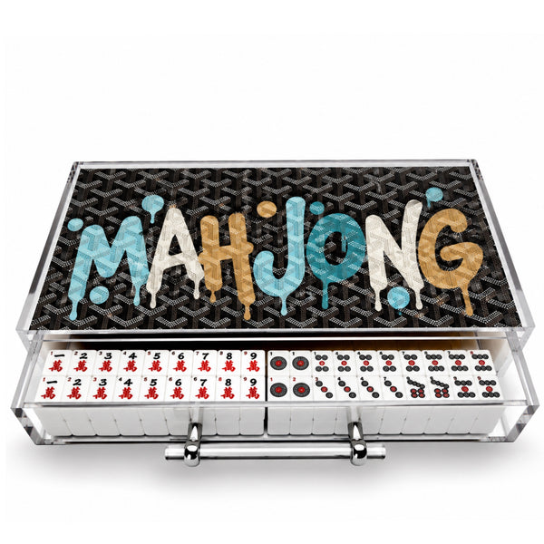 Graffiti DesignerAcrylic Mahjong Case