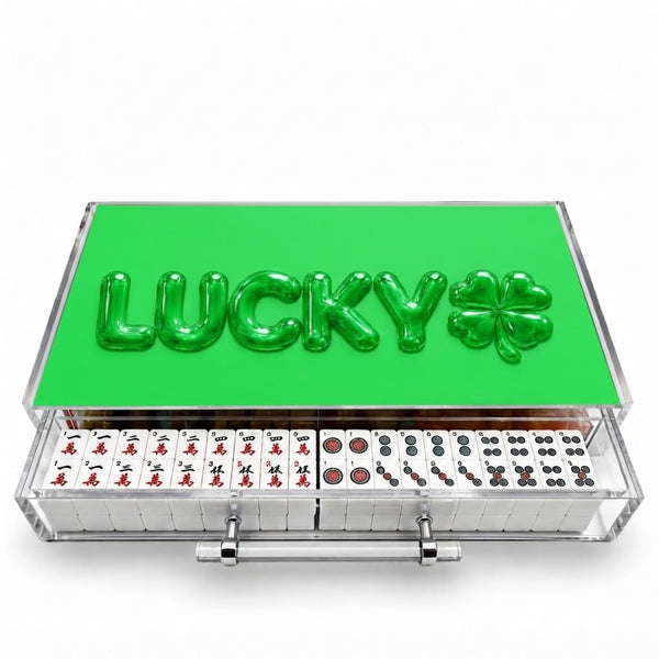 Lucky Bubble  Acrylic Mahjong Case
