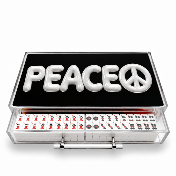 Peace Bubble Effect Mahjong Acrylic Mahjong Case