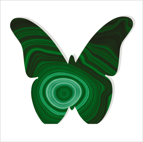 Machelite Green Butterfly Block