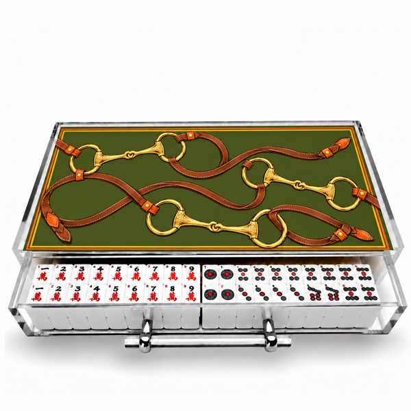 Mahjong Set Equestrian Horse Bit - Acrylic