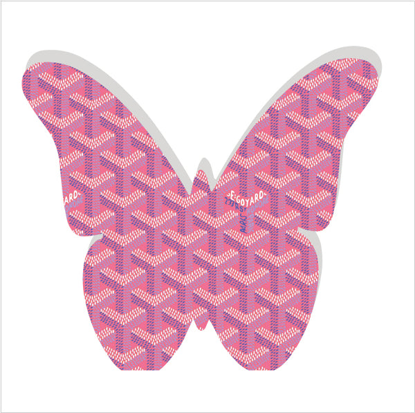 Pink Pattern Butterfly Block