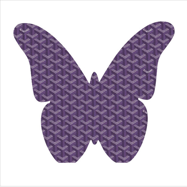 Purple Pattern Butterfly Block