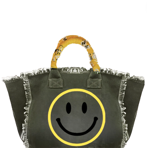 Canvas Fringe Tote XL: retailer Black Smile