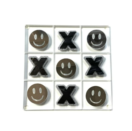 Acrylic Tic Tac Toe Smile X Game