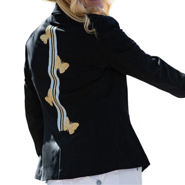 Butterflies Lines Blazer - Black
