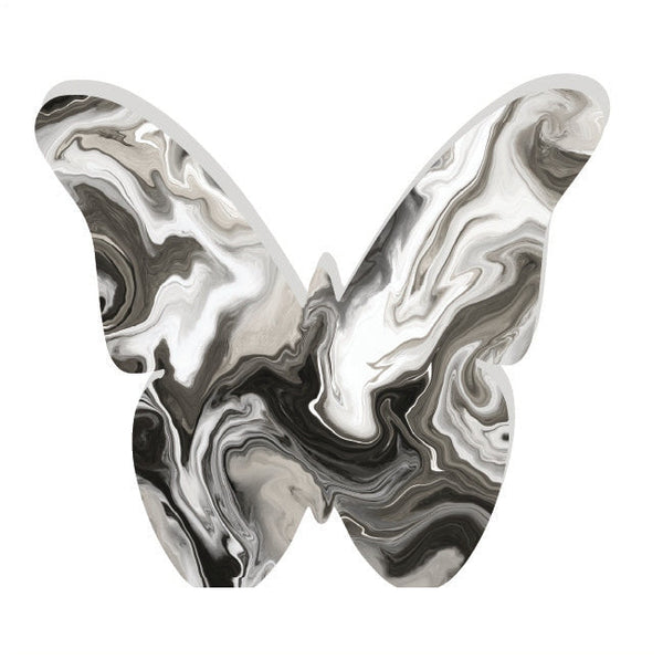 Butterfly Acrylic Object Shelf Decor Blacks in Black White Smoke