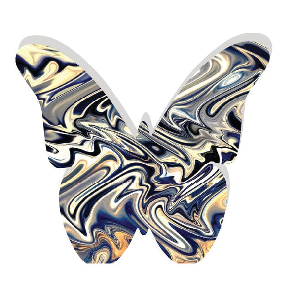 Butterfly Acrylic Object Shelf Decor Blues in Blue Abstract