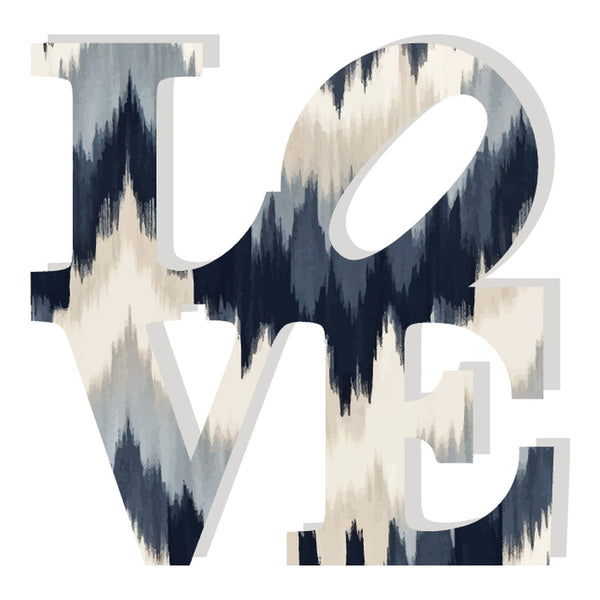 Love Acrylic Object Designer Shelf Decor Navy Boho in Default Title