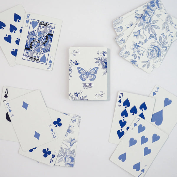 Canasta Cards Blue And White