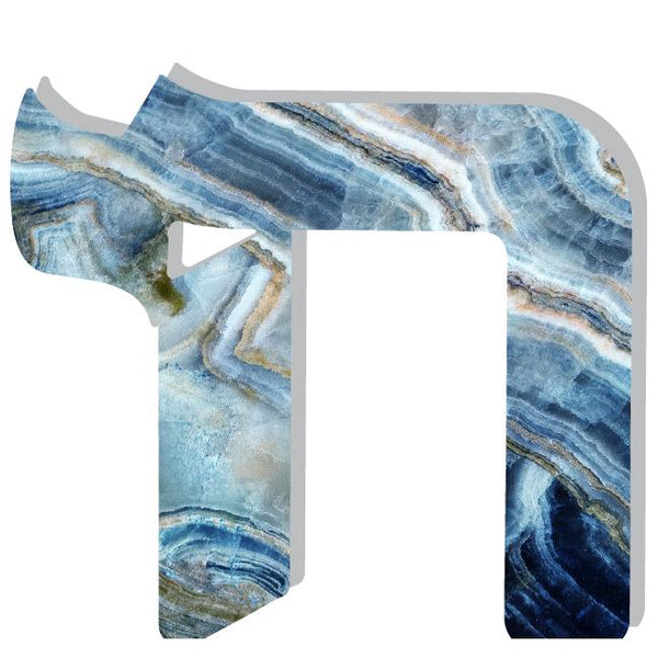 Chai Acrylic Object Shelf Decor Blues in Piece of Blue