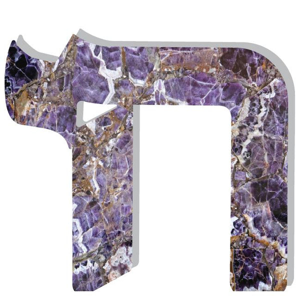 Chai Acrylic Object Shelf Decor Purples in Purple Amethyst
