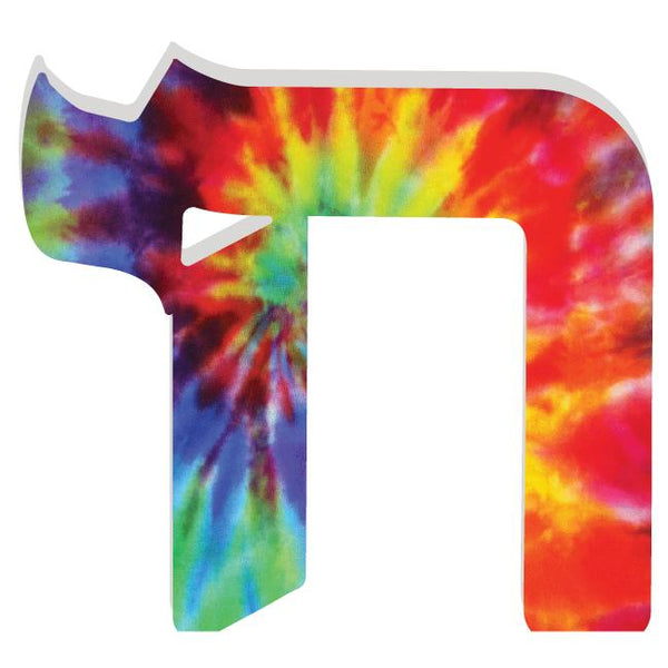 Chai Acrylic Object Shelf Decor Rainbow in Rainbow Tie Dye