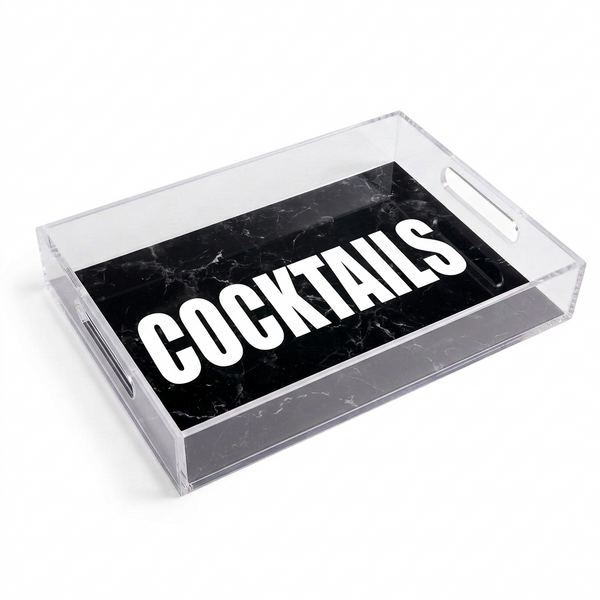 Acrylic Tray - Cocktails