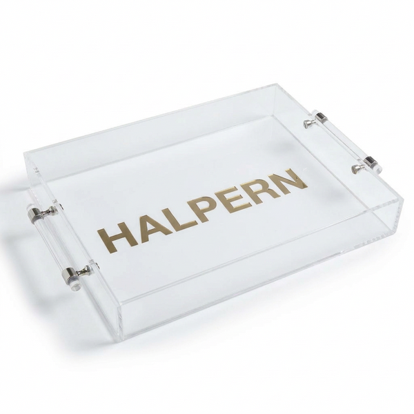 Custom Tray with Metal Handles