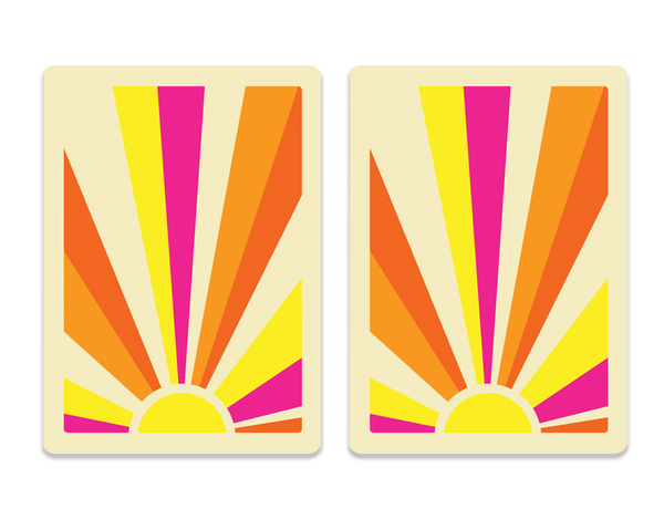 Cards-plastic PVC playing cards SUN RAYS sunshine