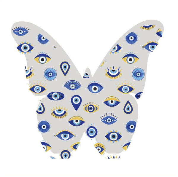 Butterfly Acrylic Object Shelf Decor Judaica Games in Evil Eyes