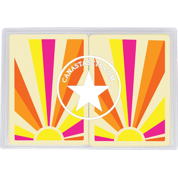 Cards-plastic PVC playing cards SUN RAYS sunshine